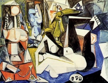 抽象的かつ装飾的 Painting - レ ファム ダルジェ ドラクロワ 14 世 1955 キュビズム